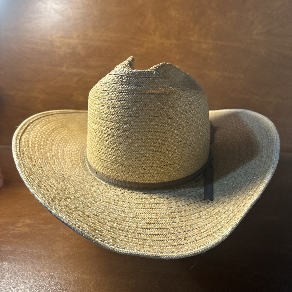 🇲🇽Sahuayo Fidepal Vintage Cowboy Hat SIZE 7-1/4 Straw Vaquero